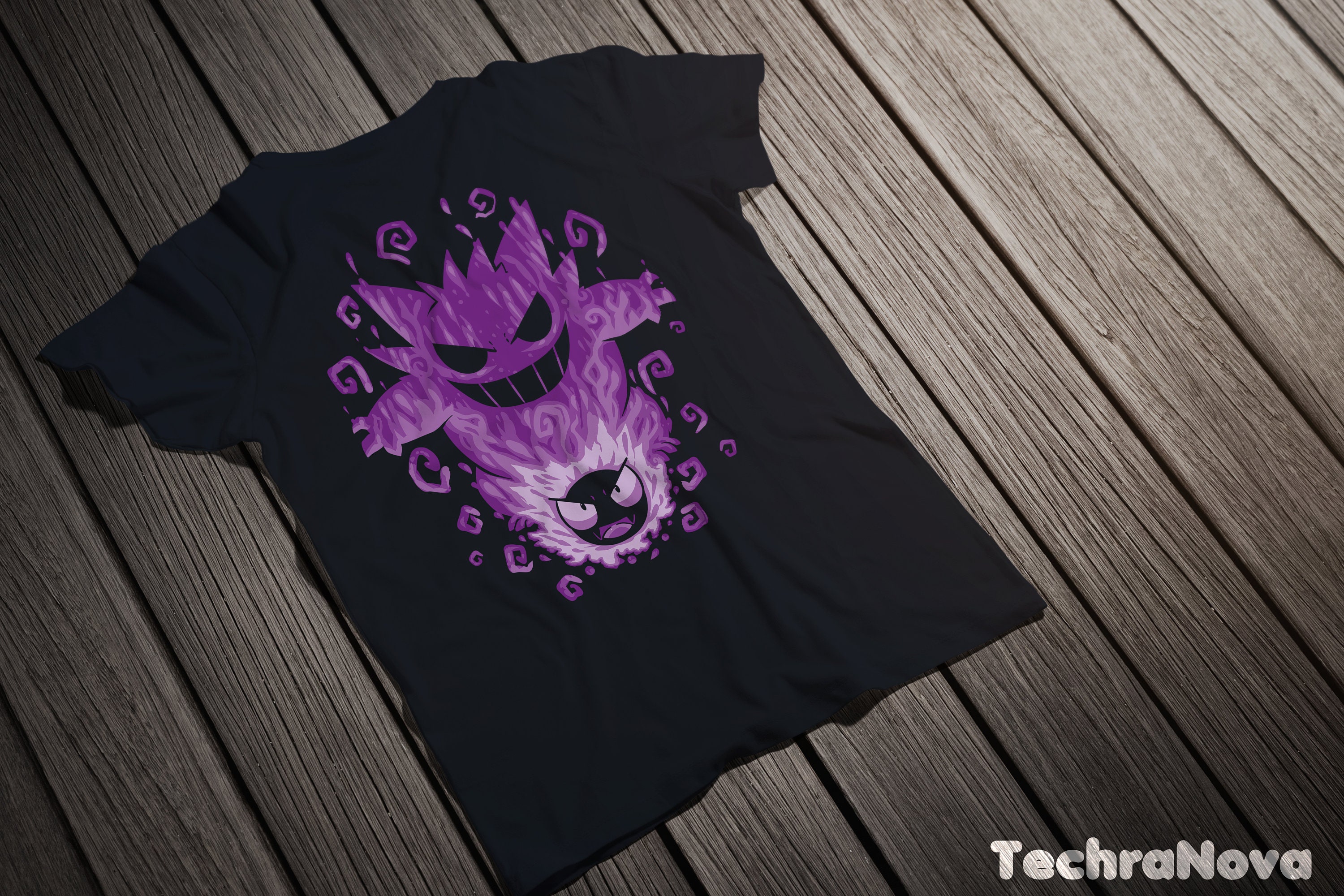 The Mega Ghost Within Gengar Ghastly T-shirt // Shiny Mega -  Israel