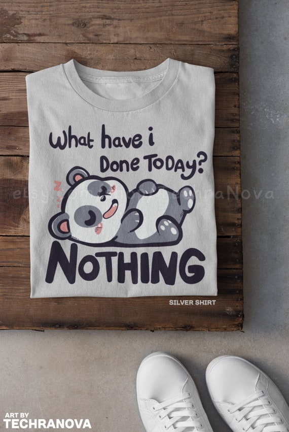 Funny Lazy Tired Panda I Can't Adult Today Tshirt Funny Lazy Tired Panda I Can't Adult Today Tshirt