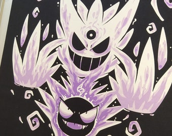 The Mega Ghost Within Gengar Ghastly T-shirt // Shiny Mega 