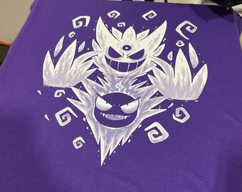 The Mega Ghost Within Gengar Ghastly T-shirt // Shiny Mega -  Israel