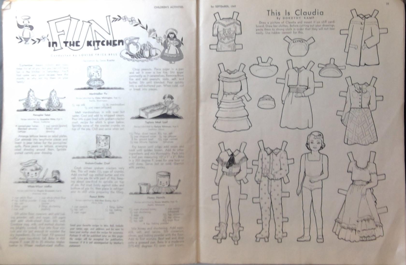 Activity Magazine Model Children's Activities Magazine - Etsy