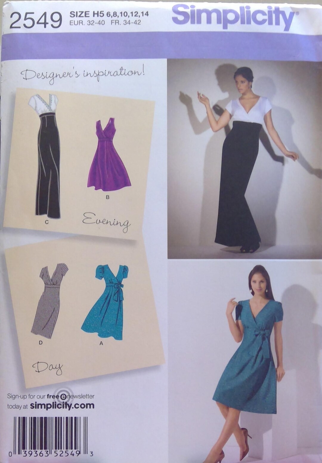 Simplicity Pattern Model Simplicity Dress Pattern - Etsy