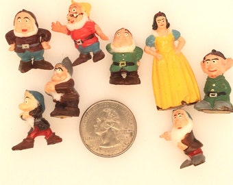 1960s Marx Toy Snow White and seven Dwarfs