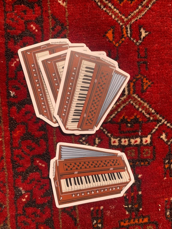 Afghan Harmonium Instrument Sticker Etsy