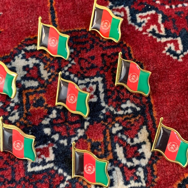 Afghanistan Flag Pin Pairs