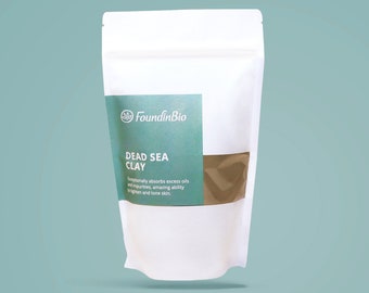 Argilla in polvere del Mar Morto / Maschera detox, trattamento anti-acne, produzione di sapone