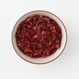 Essbare rote Rosenblüten Rosa Gallica Officinalis Getrockneter Kräutertee Kerzenherstellung Kräuter Blumen Bio Konfetti