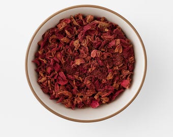 Pétalos de Rosa Roja Comestible Rosa Gallica Officinalis Seca Té de Hierbas Fabricación de Velas Flores Bio Confetti