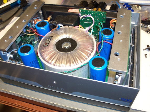 QUAD 606 909 Power Amplifier Complete Repair and Restoration