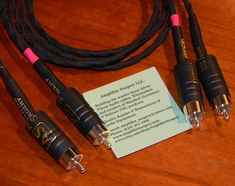 Mundorf Angelique RCA Interconnect Cables, Cardas OEM Connectors