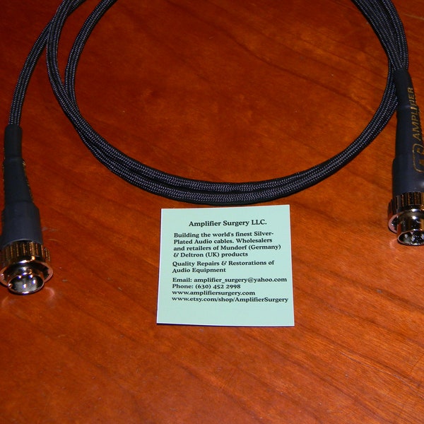 NAIM SNAIC 4 pin locking DIN cable built with Silver plated signal and power wires for Hicap Nac Components