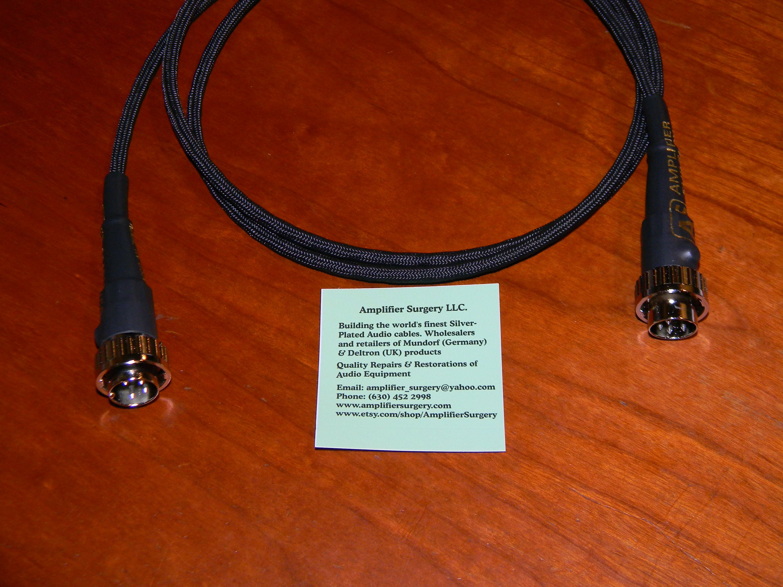 NAIM SNAIC 4 Pin Locking DIN Cable Built With Silver Plated Signal and Power  Wires for Hicap Nac Components 