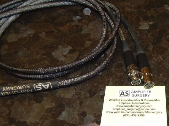 7FT AUDEZE LCD-2 LCD-3 LCD-4 LCD-X Silver Plated upgrade cable 1//4/" Made USA