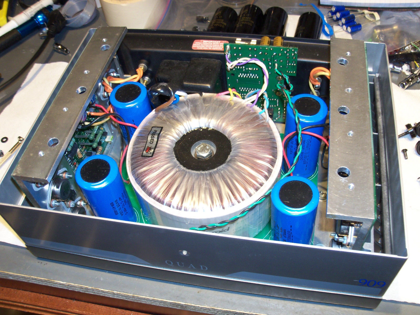 QUAD 606 909 Power Amplifier Complete Repair and Restoration QUAD 606 909 Power Amplifier Complete Repair and Restoration