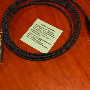AKG Headphones K701 K702 K712 K240 K181DJ K141 cable built with Silver Plated wires and gold-plated connectors (Made in the USA)