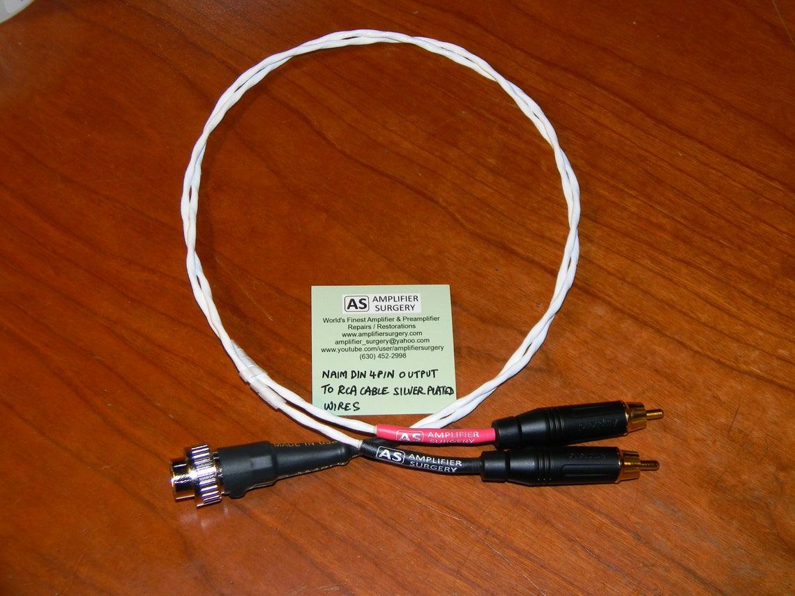 Amplifier Surgery Silver Plated Wire 4 Pin Locking Naim DIN Etsy