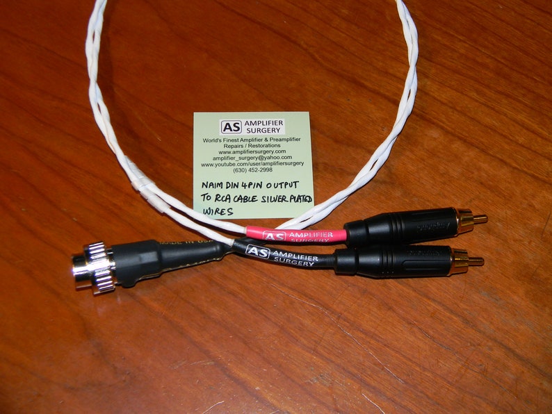 Amplifier Surgery Silver Plated Wire 4 Pin Locking Naim DIN Etsy
