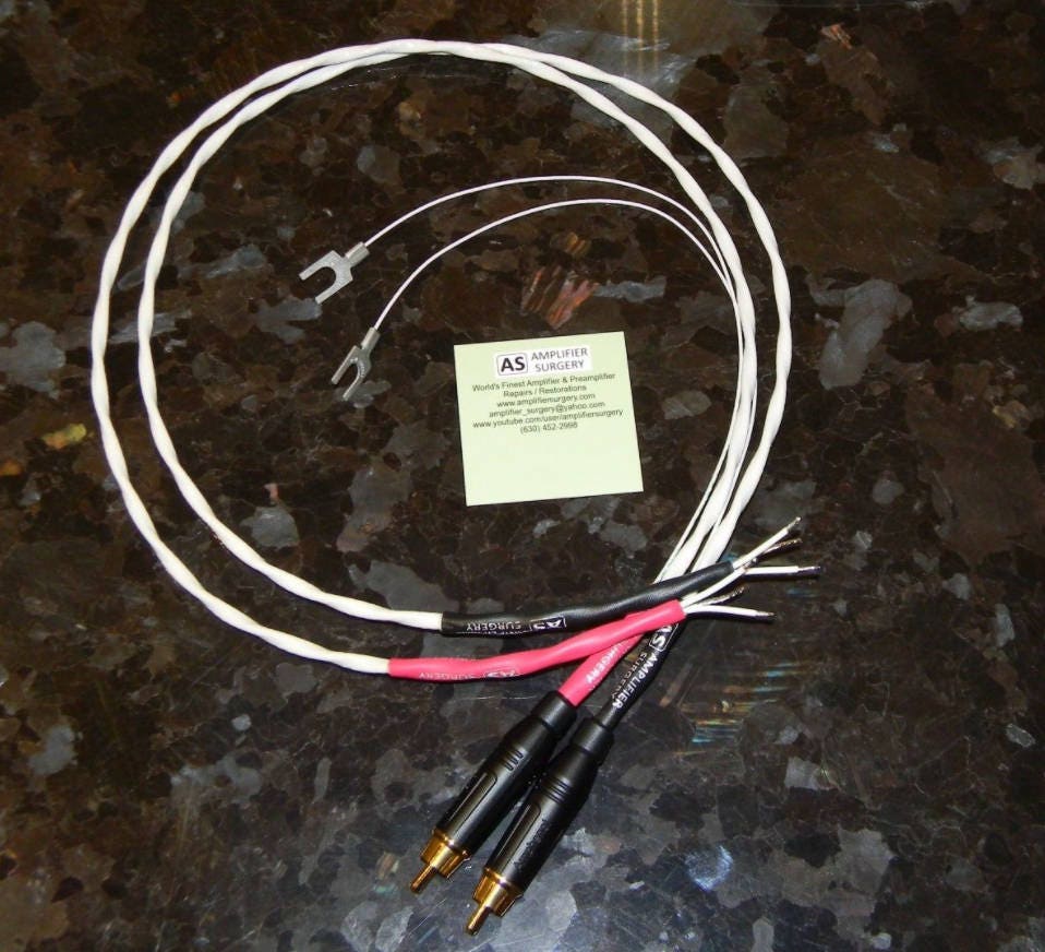 Amplifier Surgery Silver Plated Turntable DIY Audio Interconnect Cable ...