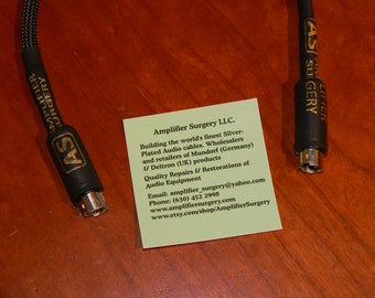 I2S 5 pin mini-DIN connection cable built with shielded Silver-plated copper wires