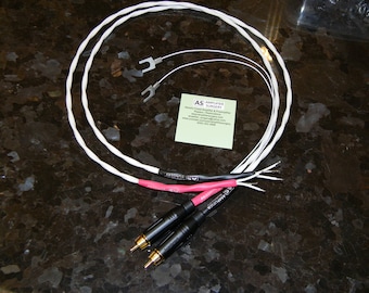 Turntable / Record Player Silver-Plated DIY RCA cables wires with Mundorf Silver + Gold Solder wire and Amphenol RCA connectors