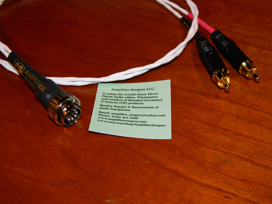 Amplifier Surgery Silver Plated Wire RCA to 5 Pin Locking Naim Etsy