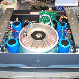 QUAD 606 909 Power Amplifier Complete Repair and Restoration Service using Audiophile components