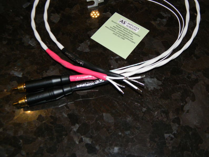 Turntable Record Player SilverPlated DIY RCA cables wires with Mundorf Silver Gold Solder wire