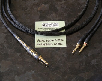 Silver Plated Headphone Cable, 3.5mm, for Focal Clear Elear Elegia