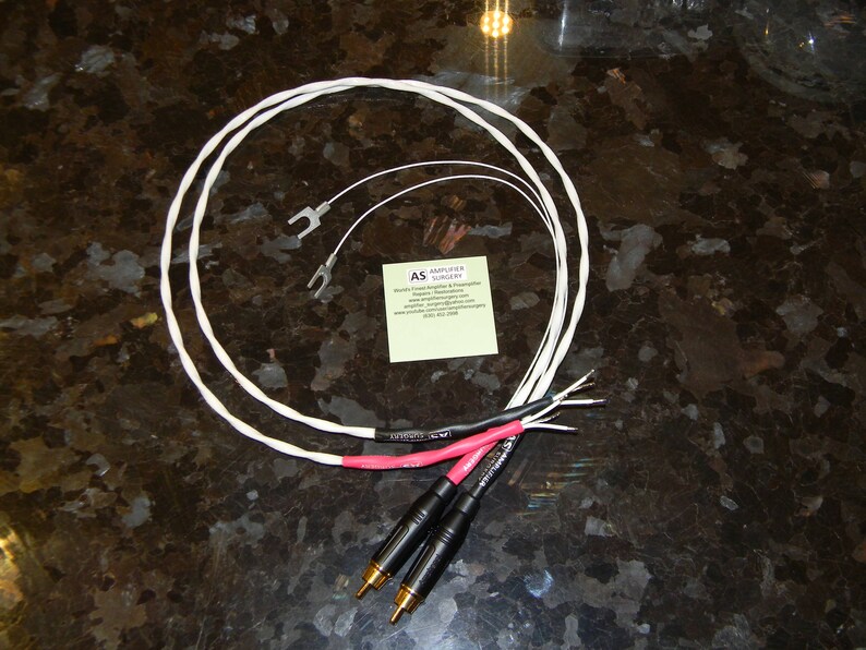 Turntable Record Player SilverPlated DIY RCA cables wires with Mundorf