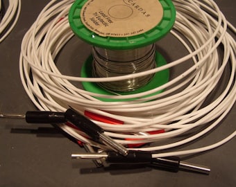 Silver Plated Speaker Cables: OFC Copper, Banana Plugs, Handmade in USA