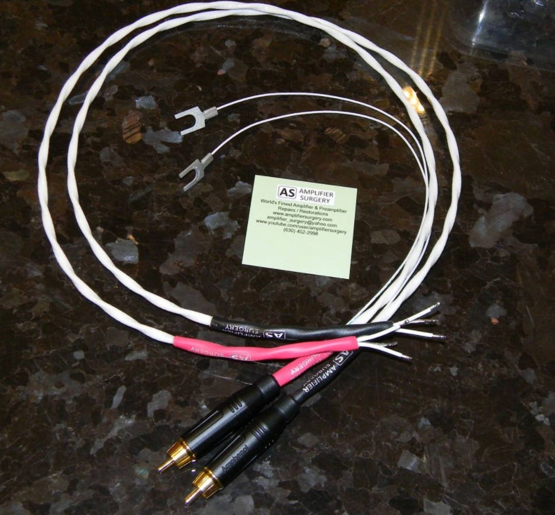 Amplifier Surgery Silver Plated Turntable DIY Audio Interconnect Cable