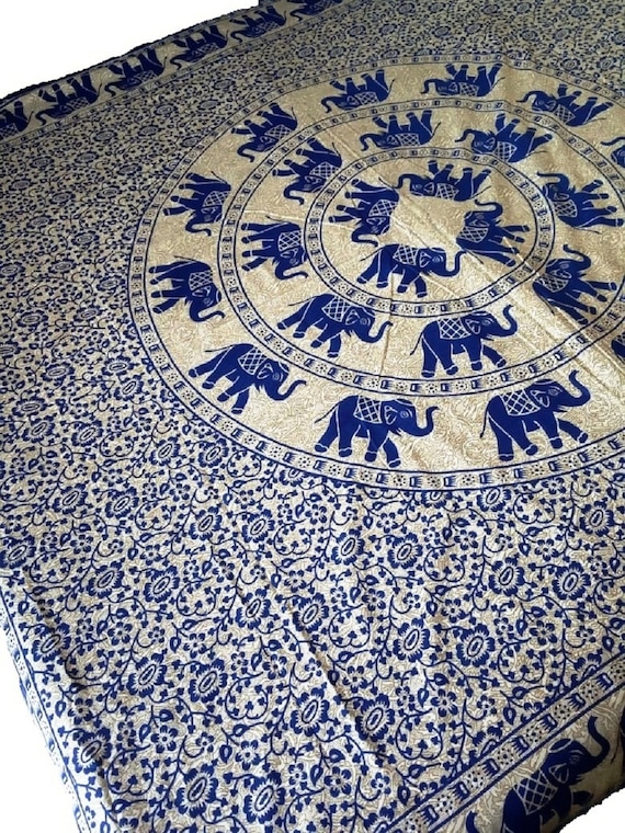 Indian Mandala Tapestry Wall Decor Wall Hanging Boho Queen Size Bedspread Throw