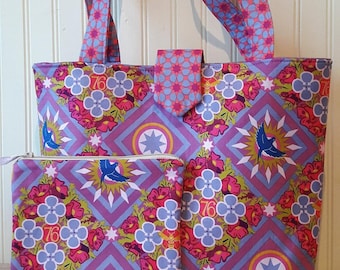 Tote Bag with matching Zippered Pouch