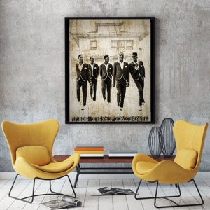 The Temptations musical group contemporary and pop art wall poster