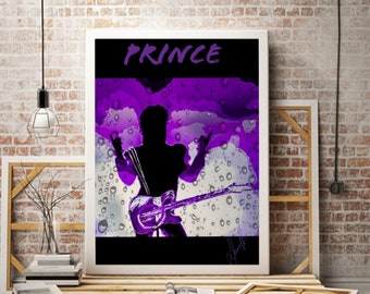 Póster de pared de Prince The Purple One impresión de arte digital