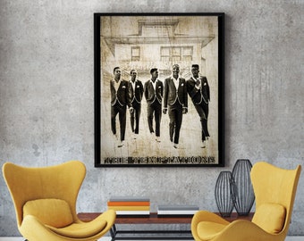 Art Print Poster Canvas The Temptations Motown Music #1