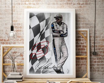 Dale Earnhardt Sr.  Wall Poster (Rough Cut)