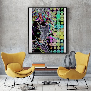 John Lennon Imagine Poster digital art wall poster