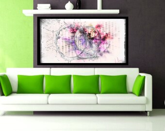 Water in motion abstract artwork