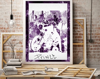 Prince Purple Rain wall poster