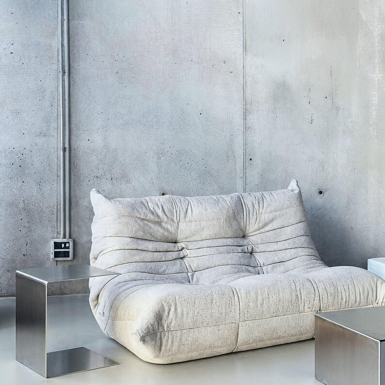 Side table brushed stainless steel – C-shape | Modern & timeless | Minimalist coffee table, bedside table, storage | Indoor and outdoor image 3