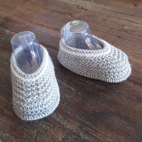 Chaussons premier âge - baby merino