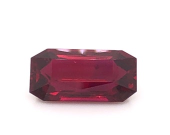 Natural Ruby - Octagon - 3.69 Ct. - GRS Lab Certified, Fine Cut Ruby Gemstones