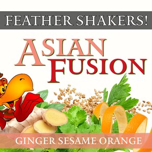 Feather Shakers Asian Fusion Herbs for Birds in Spice Jar Parsley, Ginger, Sesame, Orange, Cilantro image 1