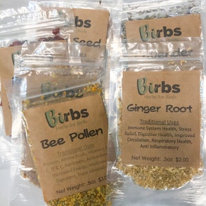 Organic Milk Thistle BIRBS: Herbs for Birds and other pets Herbal Pet Apothecary Ingredients 1oz packet image 4