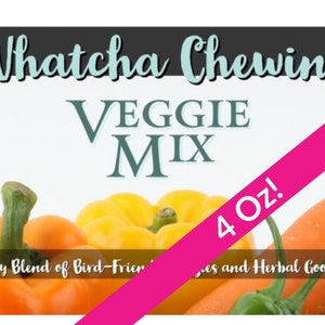 Whatcha Chewin' Veggie Mix 4 oz Dried Vegetable Blend for Birds image 1