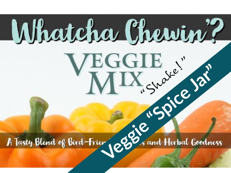 Whatcha Chewin' Veggie Mix Shake Powdered Dried Vegetable Blend for Birds image 1