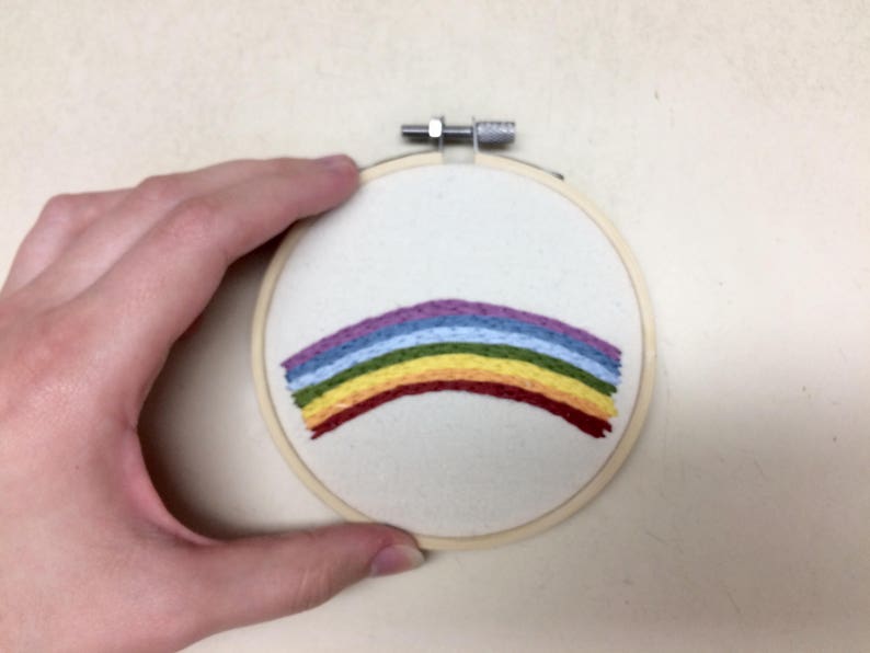 Simple Rainbow embroidery 4
