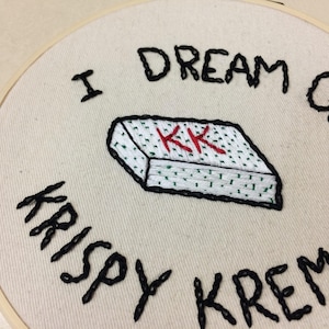I Dream of Krispy Kreme Embroidery
