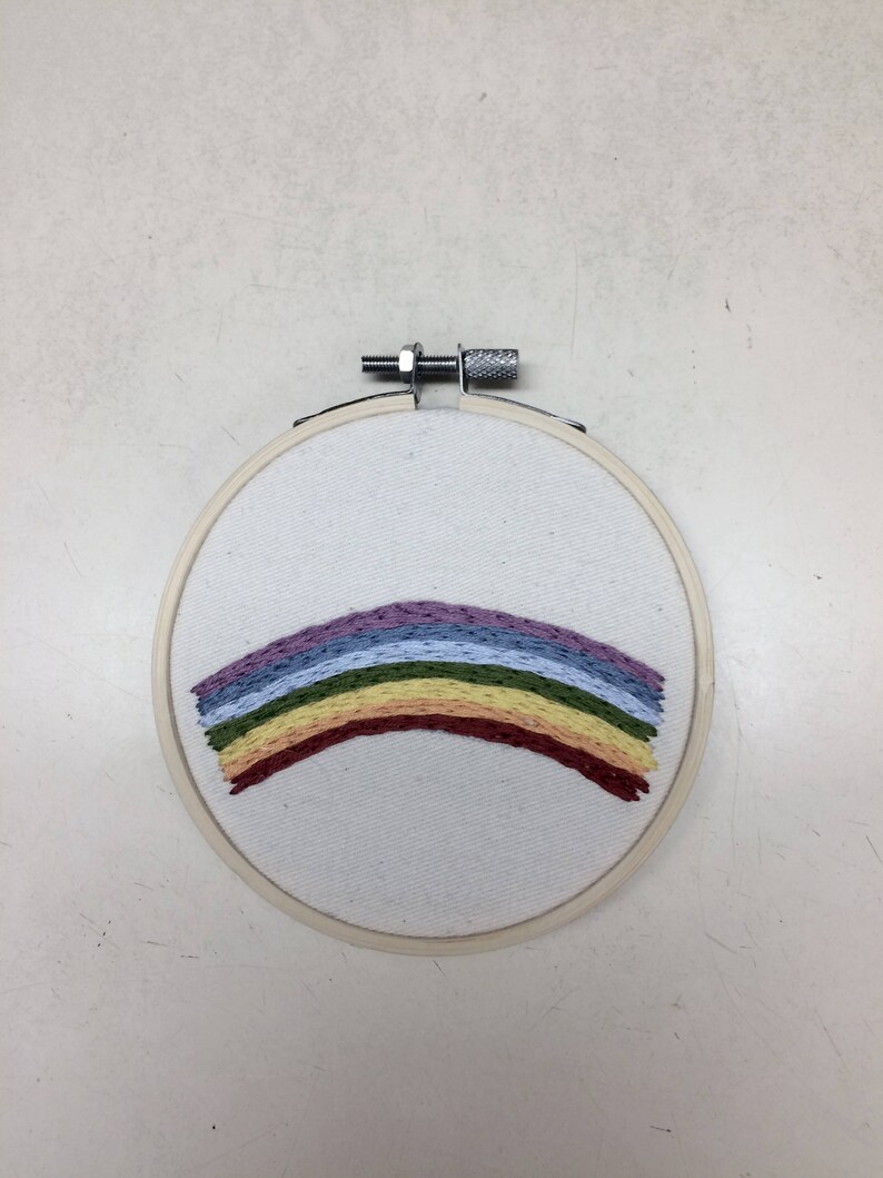 Simple Rainbow embroidery 4